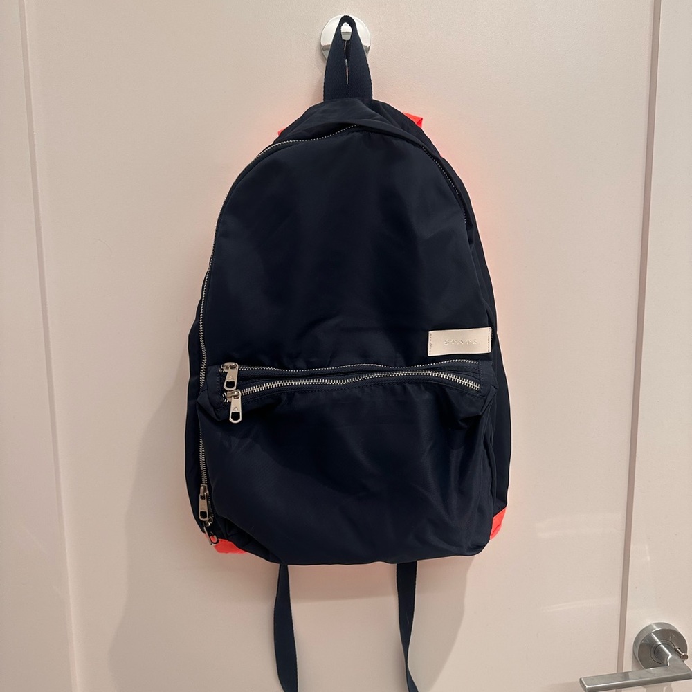 STATE Backpack Navy and Orange NWOT